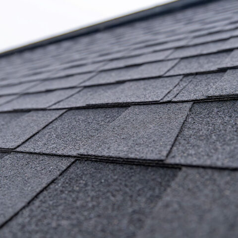 Dark gray asphalt roof shingles texture